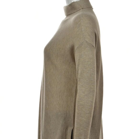 LOFT Ann Taylor Womens Sweater Size S Beige Turtleneck Long Sleeve Acrylic - Picture 5 of 8